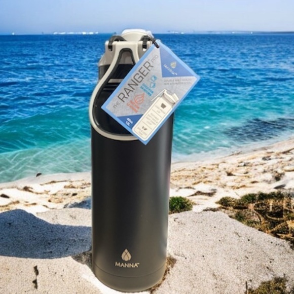 Manna black tumbler stainless steel 40oz The Ranger Pro cold or hot carry handle - Picture 2 of 7